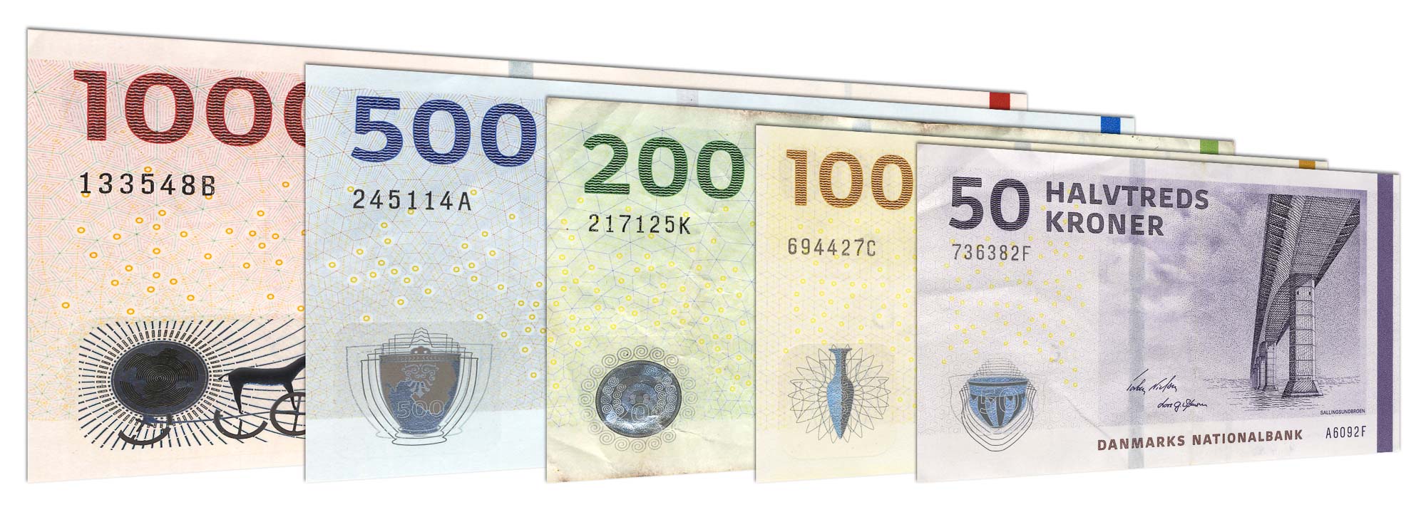 Danish Krone Bills