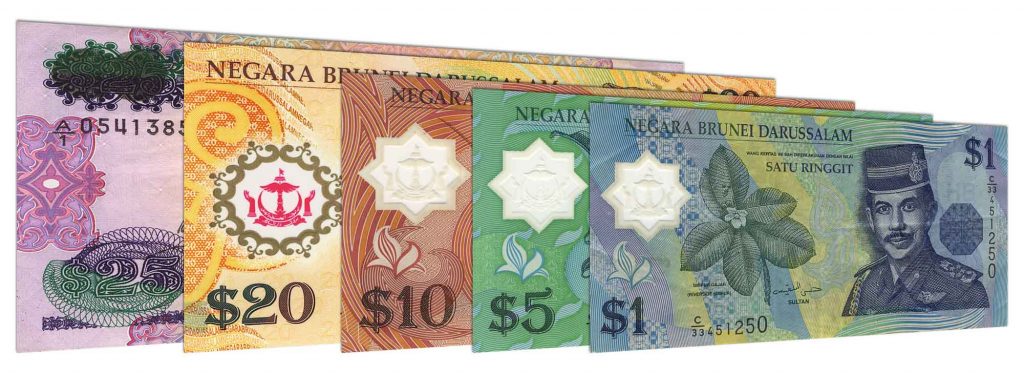 Brunei Dollar banknotes
