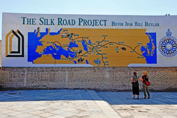 Adventure travel ideas from the Silk Road map