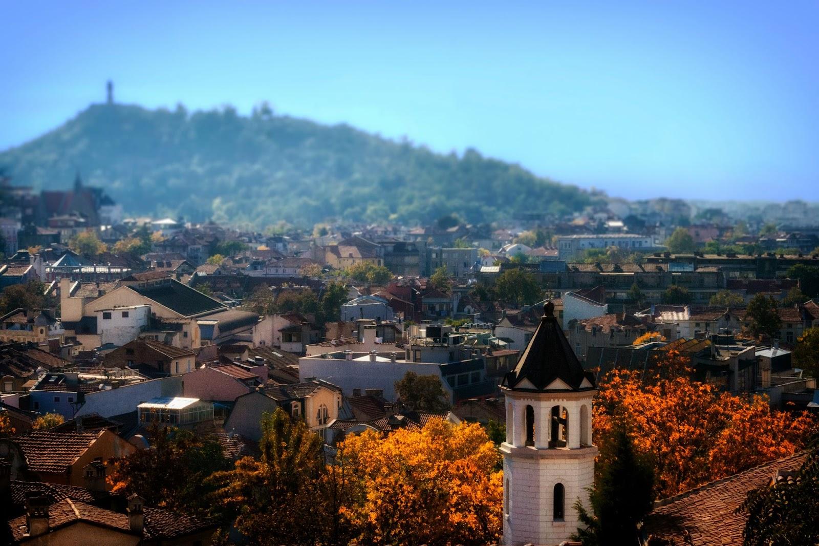 Scenic village in Fall. Plovdiv, Bulgaria