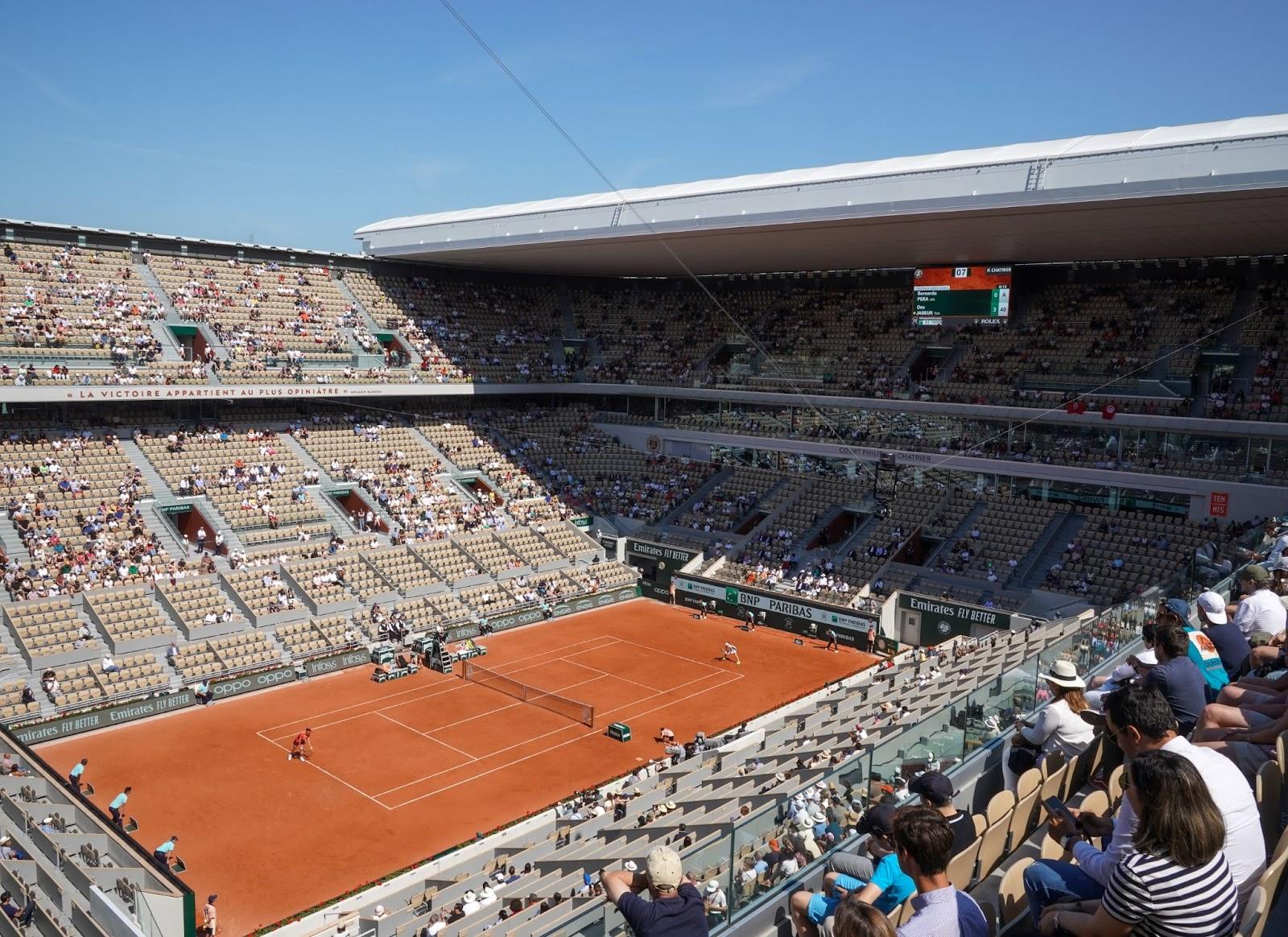 Court Philippe Chatrier at Le Stade Roland Garros 