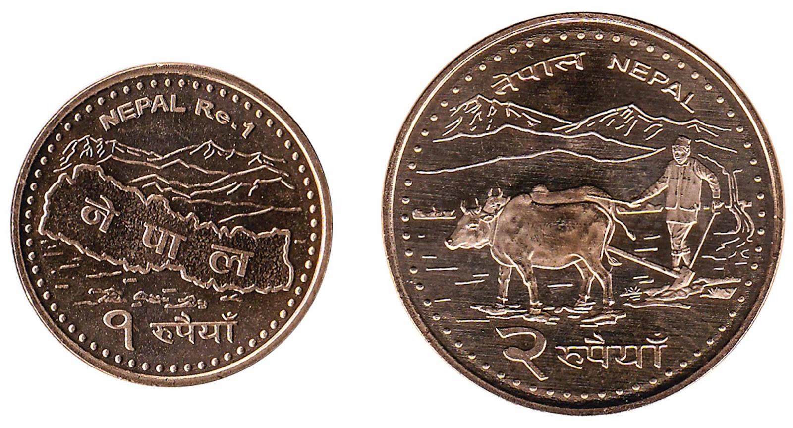 Nepalese rupees coins
