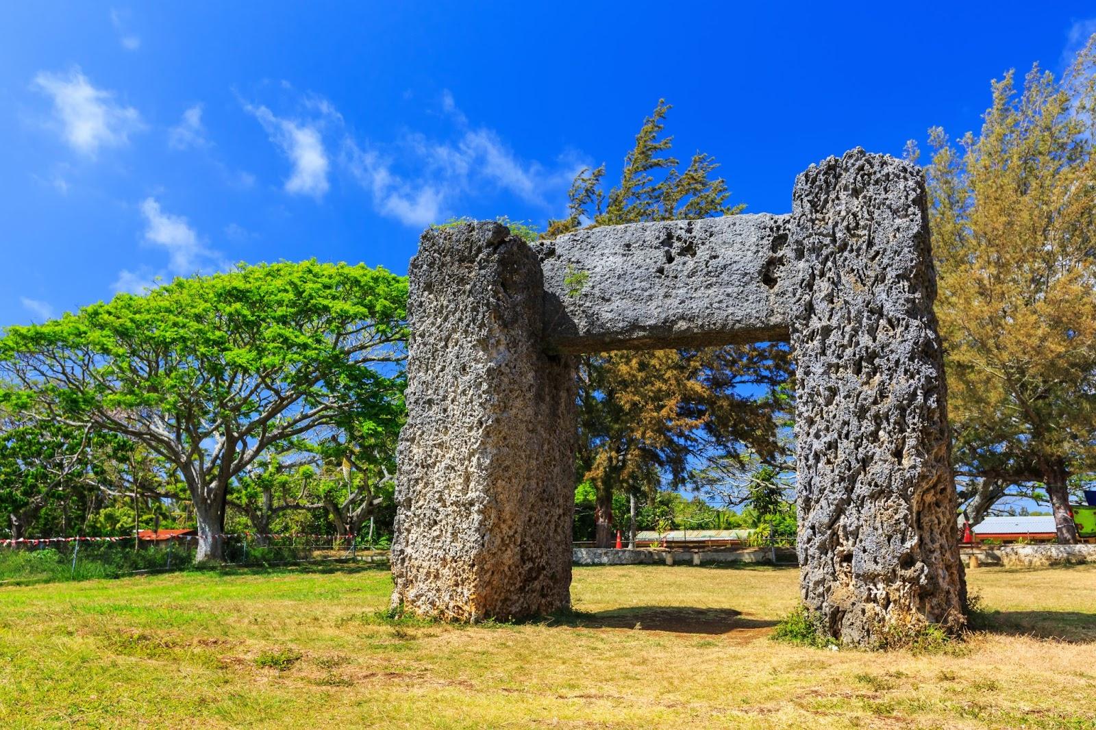 Ha'amonga' a Maui in Nuku'alofa, Kingdom of Tonga