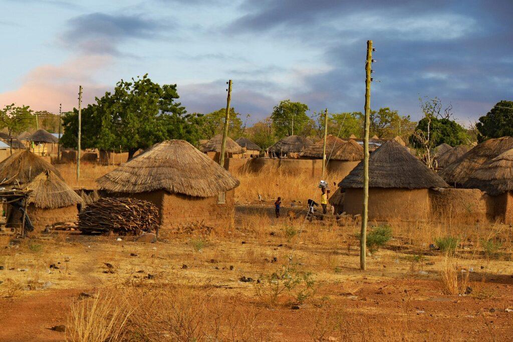 Traditioanl huts ghana