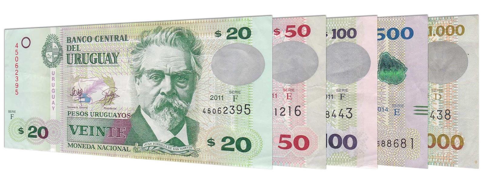 current Uruguay banknote series
