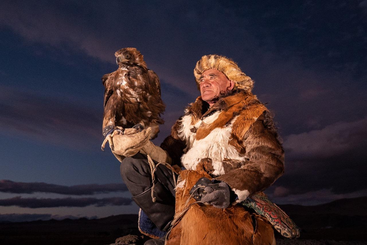 Mongolian eagle hunter