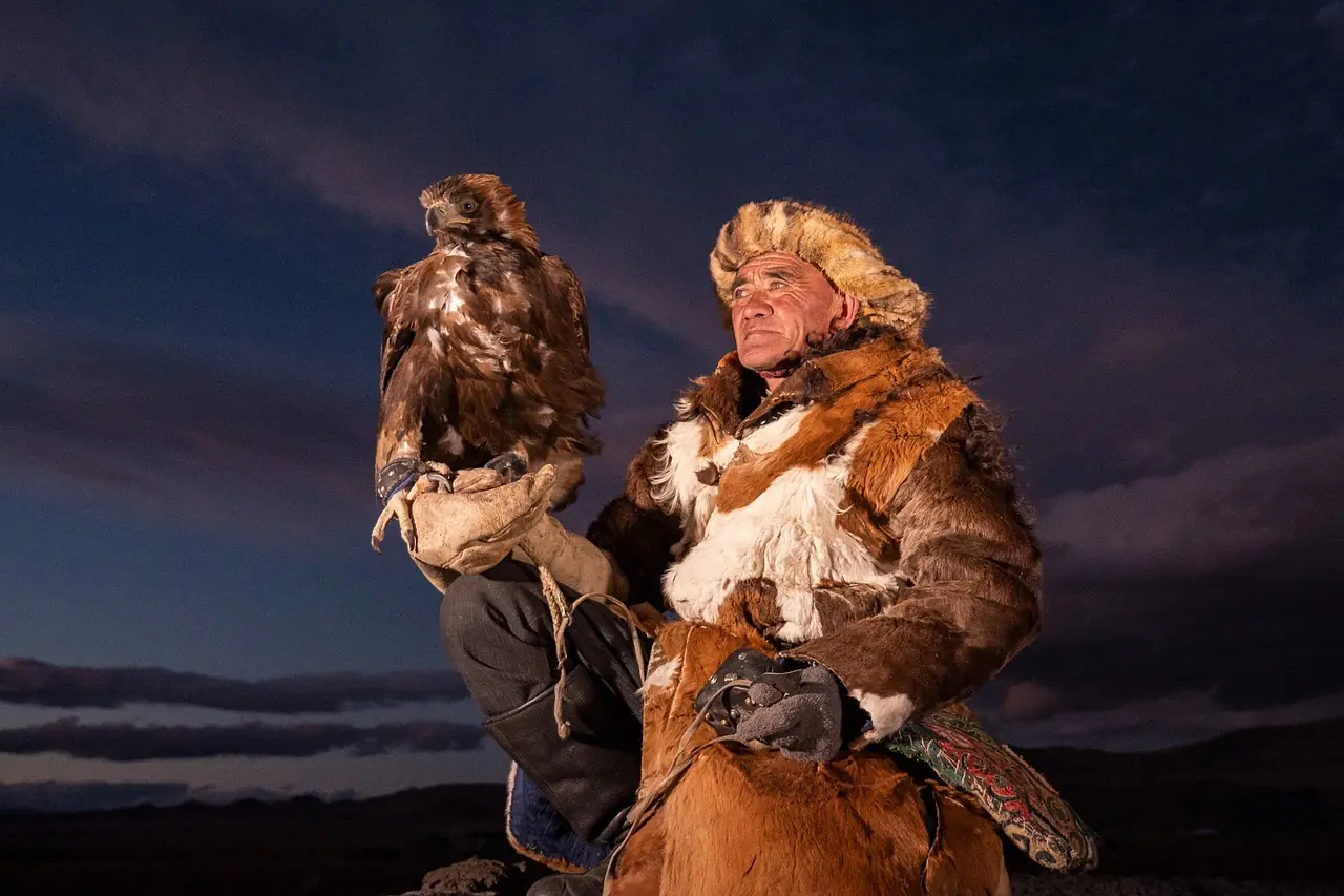 Mongolian eagle hunter