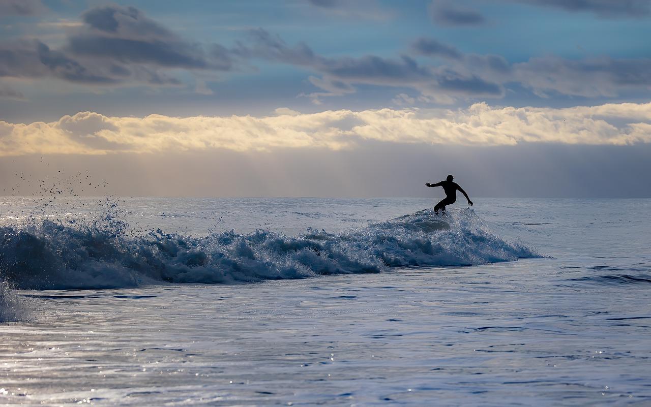 Man surfing in bali