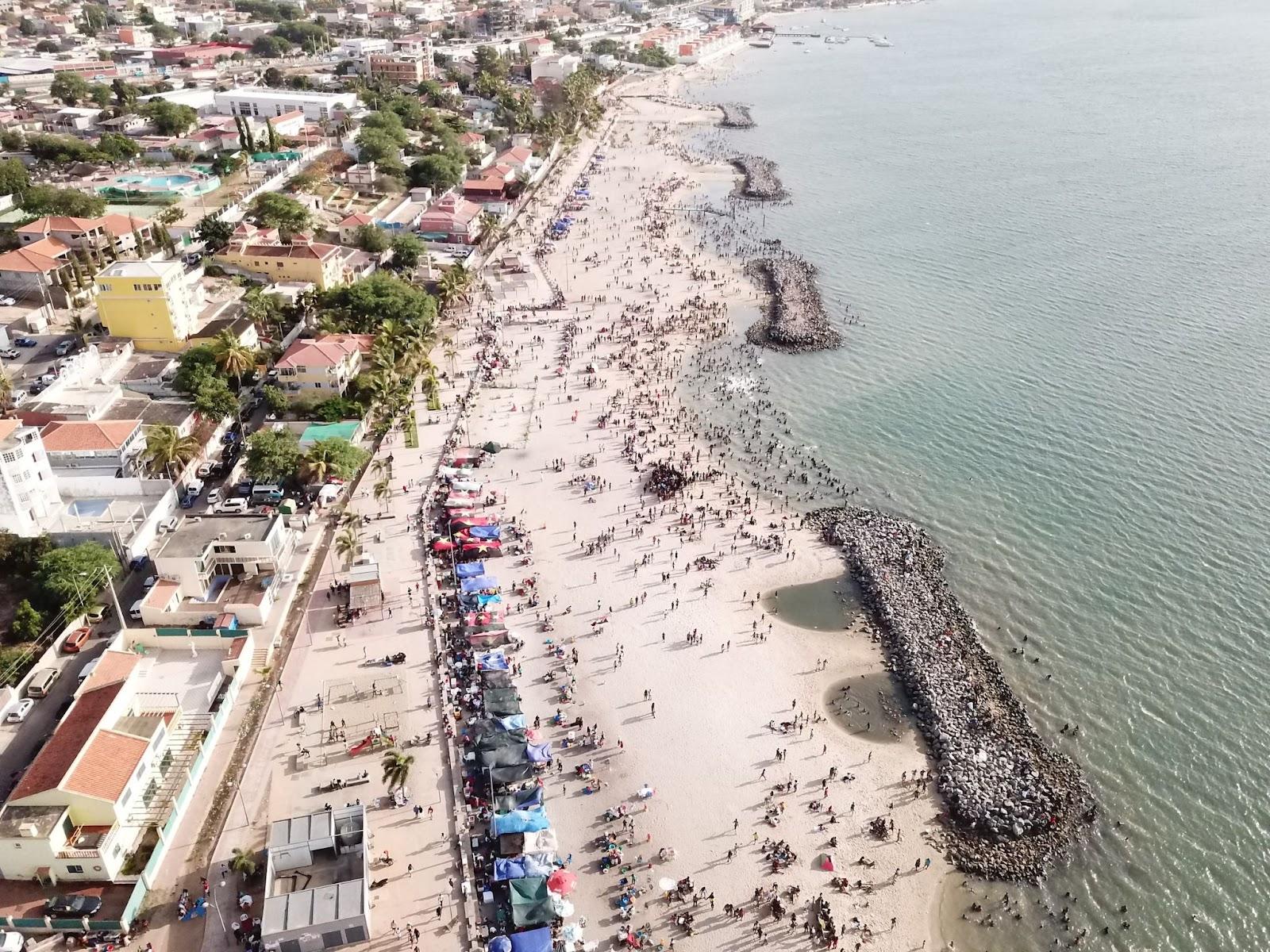 Central Africa beach from the air