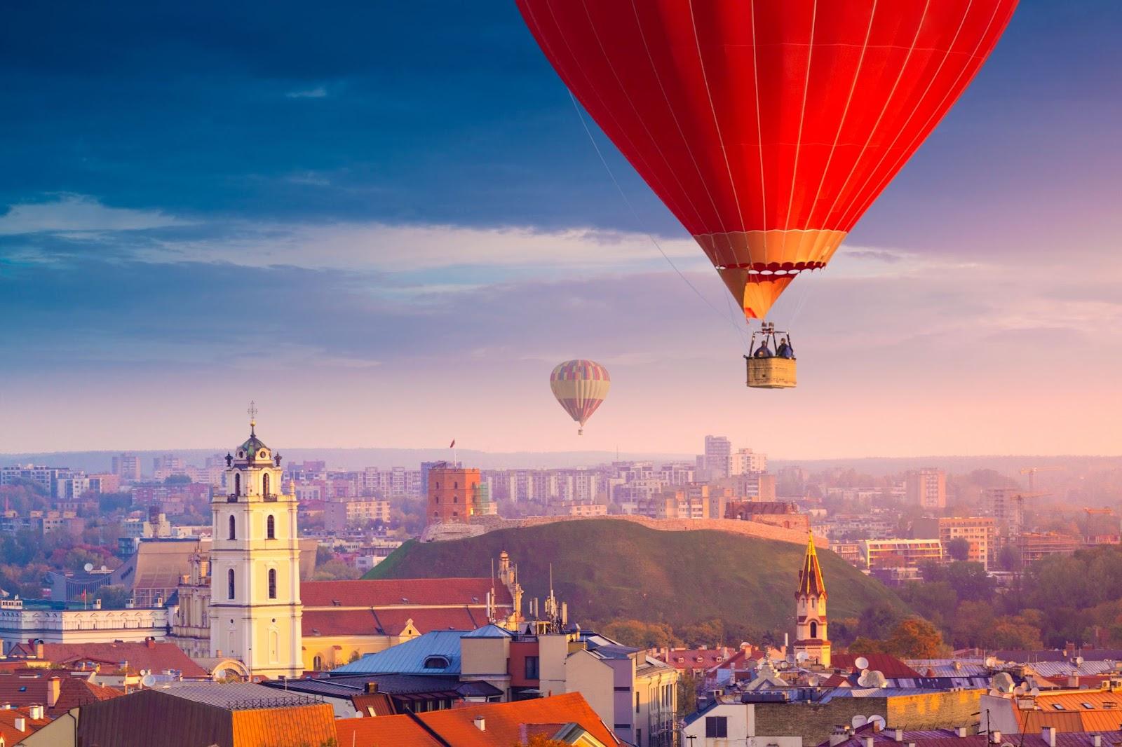 Aerial view of Vilnius, Lithuania